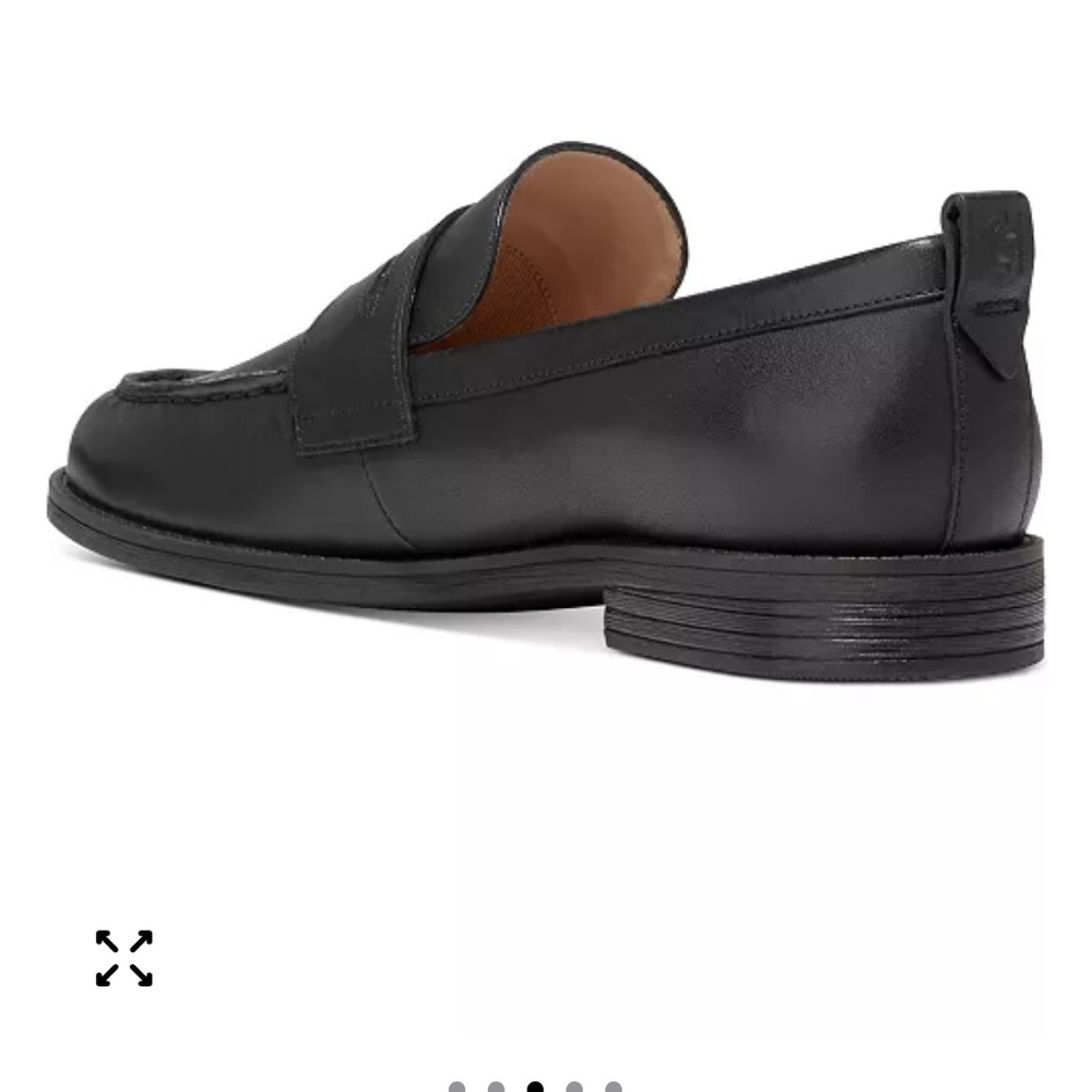 Cole Haan Women's Stassi Black Leather Penny Loafers NWOT size 8 - Picture 5 of 10